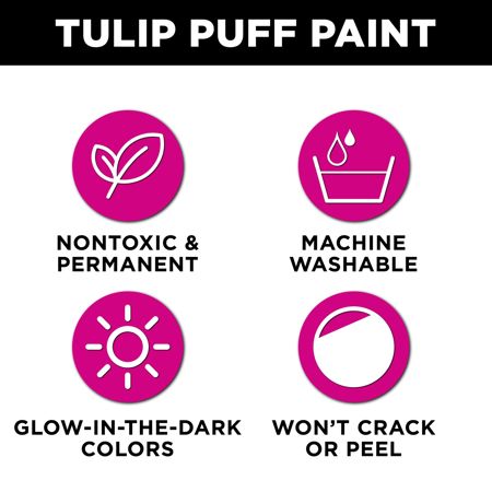 Picture of 16069 Tulip Dimensional Fabric Paint Glow Green 4 oz.