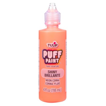 Picture of 30712 Tulip Dimensional Fabric Paint Slick Neon Coral 4 oz.