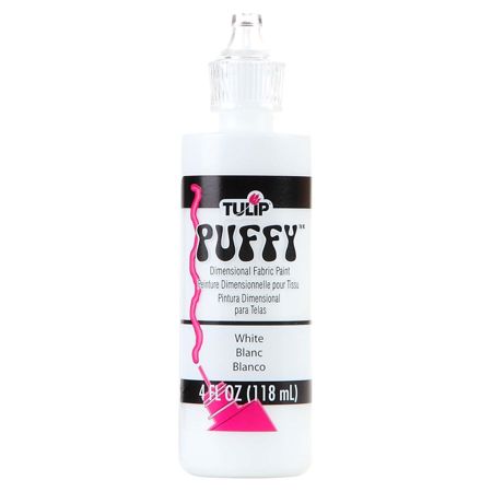 Picture of 16070 Tulip Dimensional Fabric Paint Puffy White 4 oz.