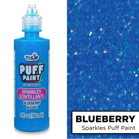 Picture of 20744 Tulip Dimensional Fabric Paint Sparkles Blueberry 4 oz.