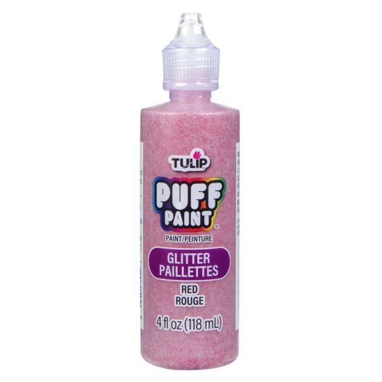 Picture of 41303 Tulip Dimensional Fabric Paint Glitter Red 4 fl. oz.