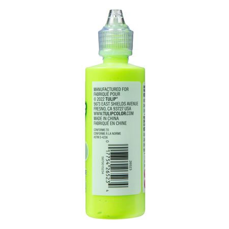 Picture of 26523 Tulip Dimensional Fabric Paint Slick Lectric Lime 4 oz.