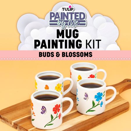 Picture of 48460 Tulip Painted by Me Buds & Blossoms 4-Pc. Mug Kit
