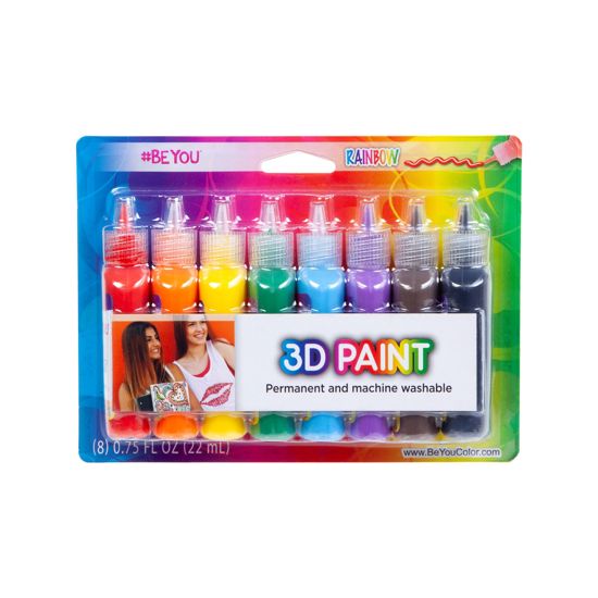 Picture of 37466 #BEYOU 3D PAINT SUMMER 8PK RAINBOW