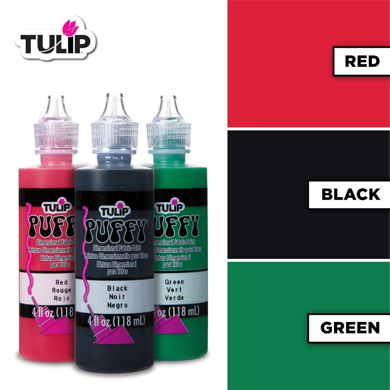 iLoveToCreate Tulip Puff Paint Puffy Celebrate 4 fl. oz. 3 Pack