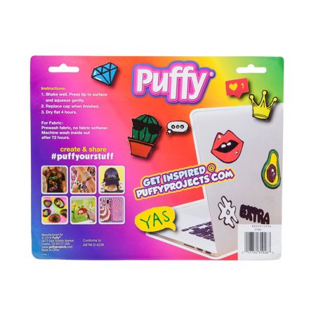 Puffy 3D Paint Writers 30 Pack BAck of the Pack 