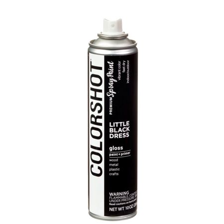 Picture of 40103 COLORSHOT Gloss Spray Paint Little Black Dress (Black) 10 oz.