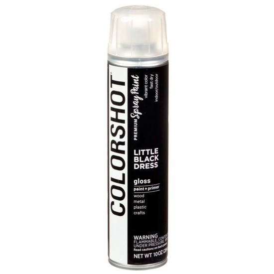 Picture of 40103 COLORSHOT Gloss Spray Paint Little Black Dress (Black) 10 oz.