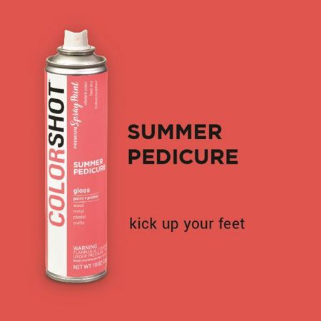 Picture of 40082 COLORSHOT Gloss Spray Paint Summer Pedicure (Coral) 10 oz.