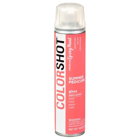 Picture of 40082 COLORSHOT Gloss Spray Paint Summer Pedicure (Coral) 10 oz.