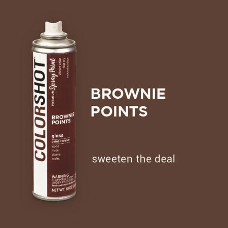 Picture of 40099 COLORSHOT Gloss Spray Paint Brownie Points (Brown) 10 oz.