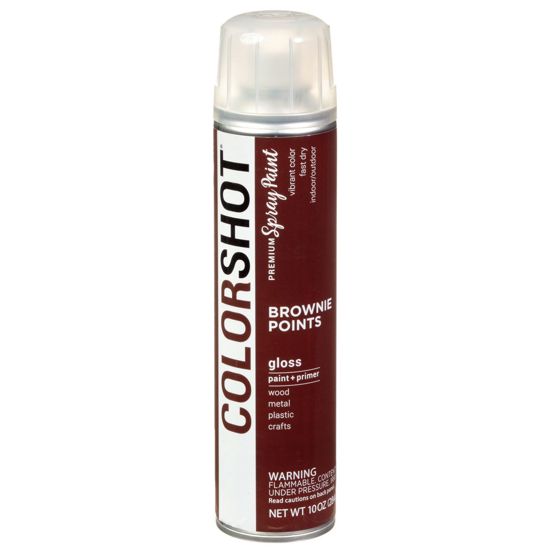 Picture of 40099 COLORSHOT Gloss Spray Paint Brownie Points (Brown) 10 oz.