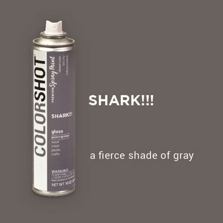 Picture of 40102 COLORSHOT Gloss Spray Paint Shark! (Dark Gray) 10 oz.