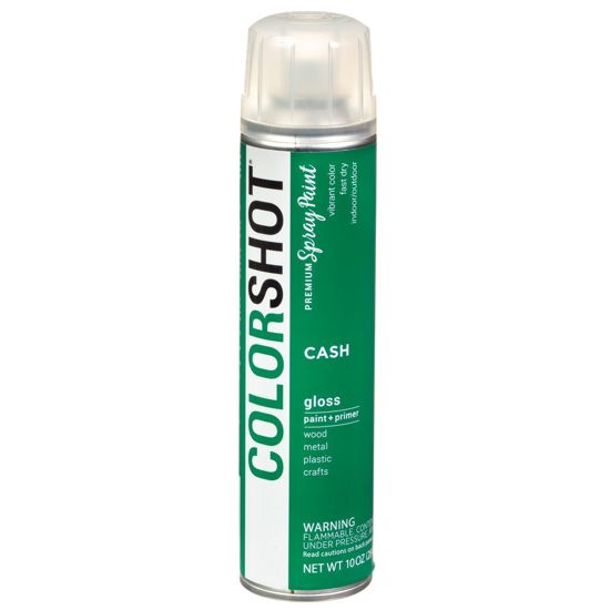 Picture of 40085 COLORSHOT Gloss Spray Paint Cash (Green) 10 oz.