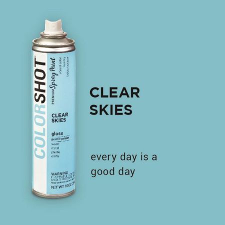 Picture of 40091 COLORSHOT Gloss Spray Paint Clear Skies (Light Blue) 10 oz.