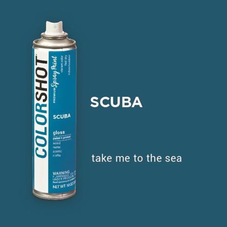 Picture of 40090 COLORSHOT Gloss Spray Paint Scuba (Marine Blue) 10 oz.