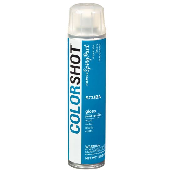 Picture of 40090 COLORSHOT Gloss Spray Paint Scuba (Marine Blue) 10 oz.