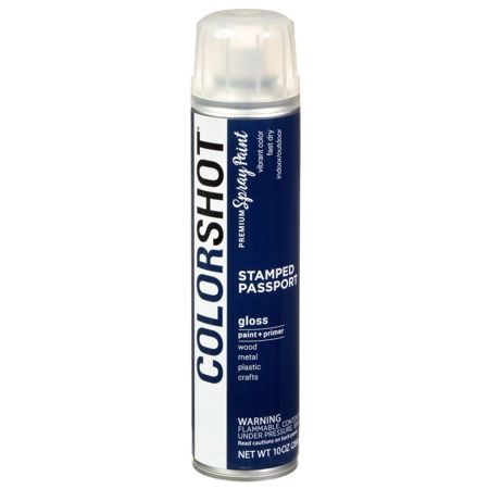 Picture of 40094 COLORSHOT Gloss Spray Paint Stamped Passport (Navy Blue) 10 oz.