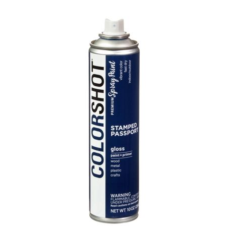 Picture of 40094 COLORSHOT Gloss Spray Paint Stamped Passport (Navy Blue) 10 oz.