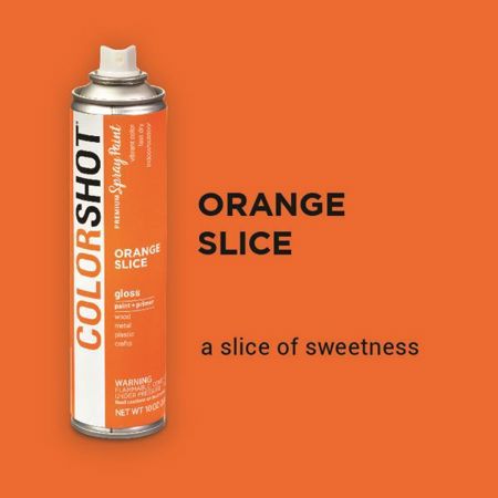 Picture of 40081 COLORSHOT Gloss Spray Paint Orange Slice (Orange) 10 oz.