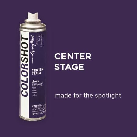 Picture of 40096 COLORSHOT Gloss Spray Paint Center Stage (Purple) 10 oz.