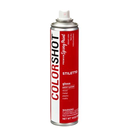 Picture of 40080 COLORSHOT Gloss Spray Paint Stiletto (Red) 10 oz.