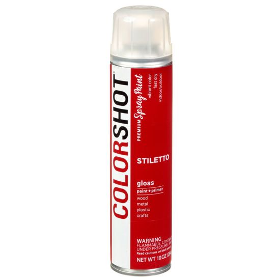 Picture of 40080 COLORSHOT Gloss Spray Paint Stiletto (Red) 10 oz.