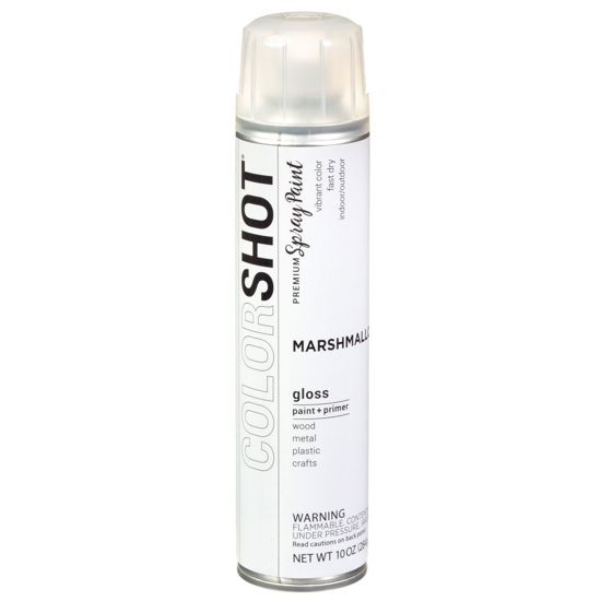 Picture of 40107 COLORSHOT Gloss Spray Paint Marshmallow (White) 10 oz.