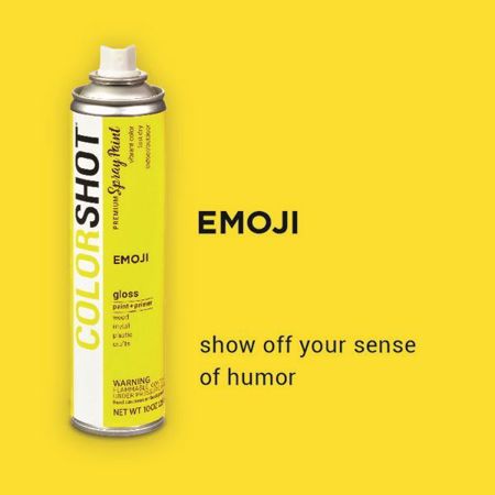 Picture of 40083 COLORSHOT Gloss Spray Paint Emoji (Yellow) 10 oz.