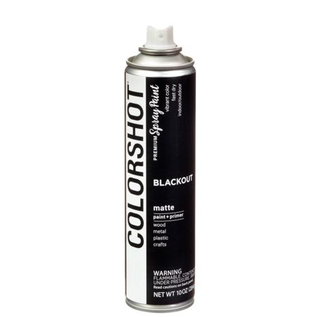 Picture of 40105 COLORSHOT Matte Spray Paint Blackout (Black) 10 oz.