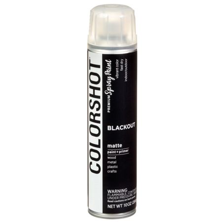 Picture of 40105 COLORSHOT Matte Spray Paint Blackout (Black) 10 oz.