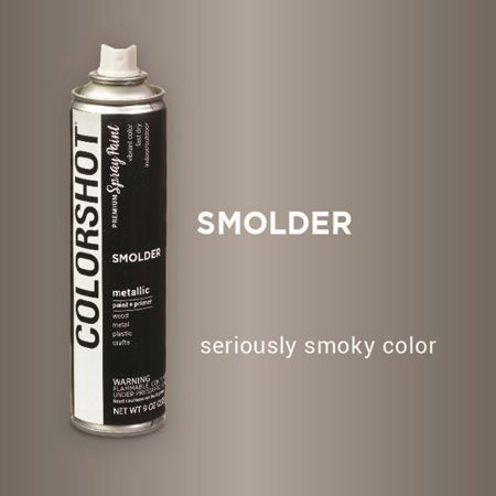 Picture of 40119 COLORSHOT Metallic Spray Paint Smolder (Black Metallic) 9 oz.