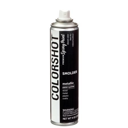 Picture of 40119 COLORSHOT Metallic Spray Paint Smolder (Black Metallic) 9 oz.