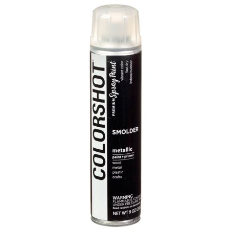 Picture of 40119 COLORSHOT Metallic Spray Paint Smolder (Black Metallic) 9 oz.