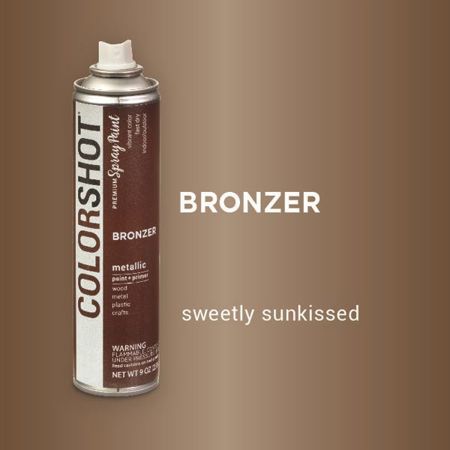 Picture of 40114 COLORSHOT Metallic Spray Paint Bronzer (Brown Metallic) 9 oz.