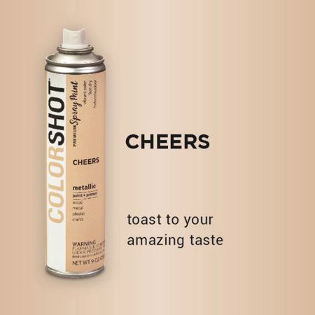 Picture of 40111 COLORSHOT Metallic Spray Paint Cheers (Champagne Metallic) 9 oz.