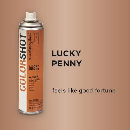 Picture of 40110 COLORSHOT Metallic Spray Paint Lucky Penny (Rose Gold Metallic) 9 oz.