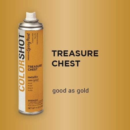 Picture of 40113 COLORSHOT Metallic Spray Paint Treasure Chest (Dark Gold Metallic) 9 oz.