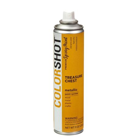 Picture of 40113 COLORSHOT Metallic Spray Paint Treasure Chest (Dark Gold Metallic) 9 oz.