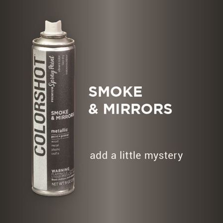 Picture of 40118 COLORSHOT Metallic Spray Paint Smoke & Mirrors (Dark Gray Metallic) 9 oz.