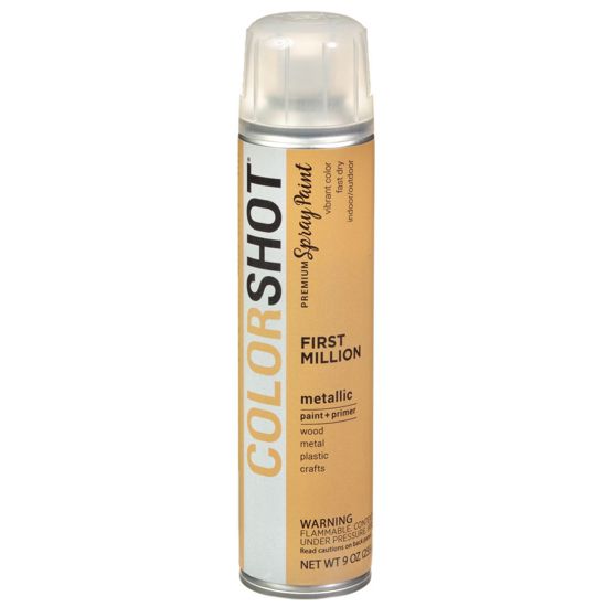 Picture of 40112 COLORSHOT Metallic Spray Paint First Million (Gold Metallic) 9 oz.