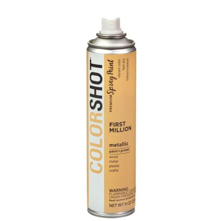 Picture of 40112 COLORSHOT Metallic Spray Paint First Million (Gold Metallic) 9 oz.