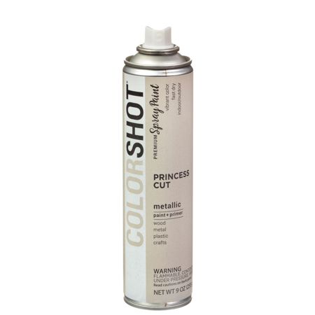 Picture of 40116 COLORSHOT Metallic Spray Paint Princess Cut (Nickel Metallic) 9 oz.