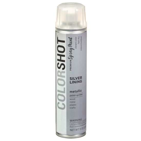 Picture of 40117 COLORSHOT Metallic Spray Paint Silver Lining (Silver Metallic) 9 oz.