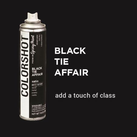 Picture of 40104                               COLORSHOT SPRAY PAINT SATIN BLACK 10OZ            