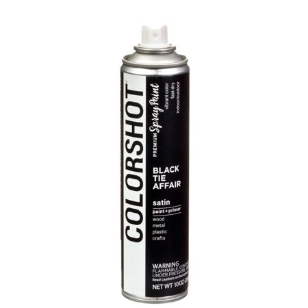 Picture of 40104                               COLORSHOT SPRAY PAINT SATIN BLACK 10OZ            