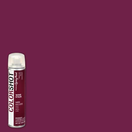 Picture of 40078 COLORSHOT Satin Spray Paint Wine Stain (Burgundy) 10 oz.