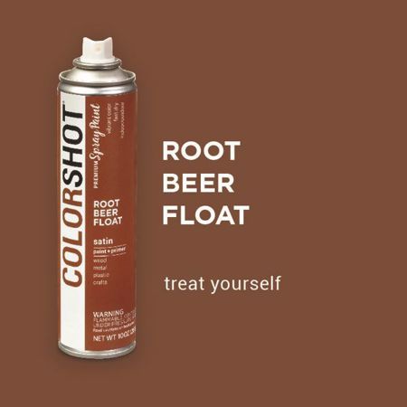 Picture of 40098 COLORSHOT Satin Spray Paint Root Beer Float (Medium Brown) 10 oz.