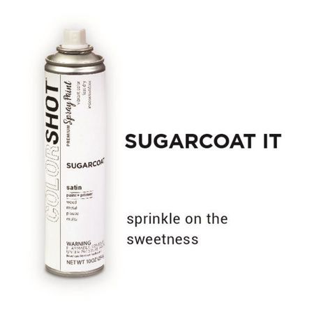 Picture of 40108 COLORSHOT Satin Spray Paint Sugarcoat It (White) 10 oz.