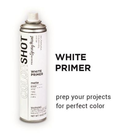 Picture of 40121 COLORSHOT Matte Spray Paint White Primer (White) 10 oz.